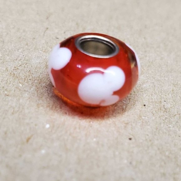 Set of 4: Mickey Mouse Beads - Safety Chain, Glass Bead & More. Create Own Brace - Picture 2 of 4